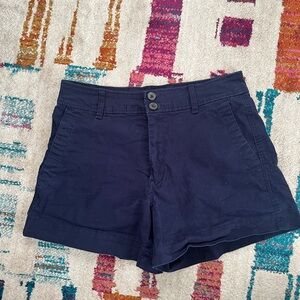 A New Day Blue Bermuda Shorts Classic Cotton Twill